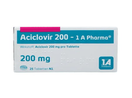 Aciclovir 200 mg 25 Tabletten von 1A Pharma